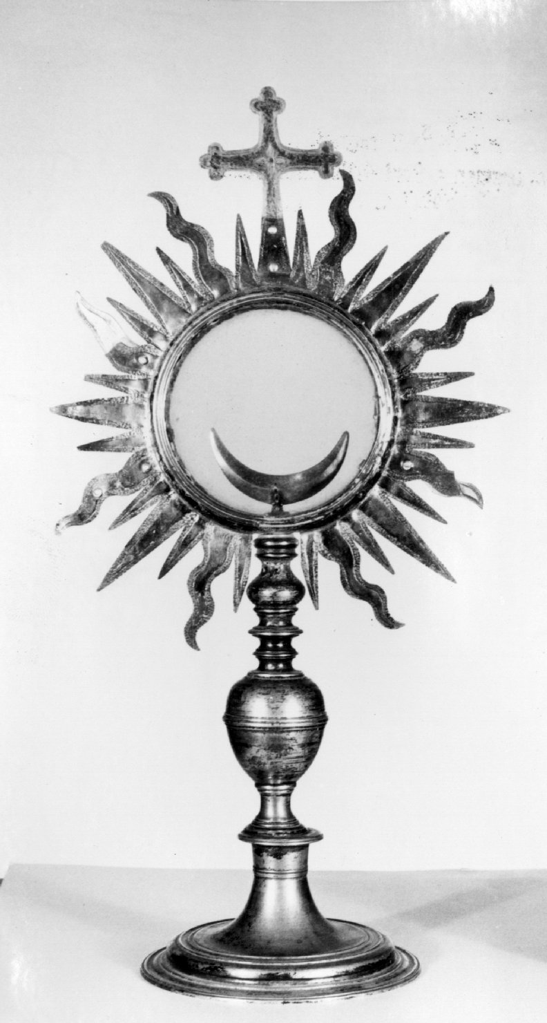 ostensorio - a raggiera - produzione romagnola (sec. XVII)
