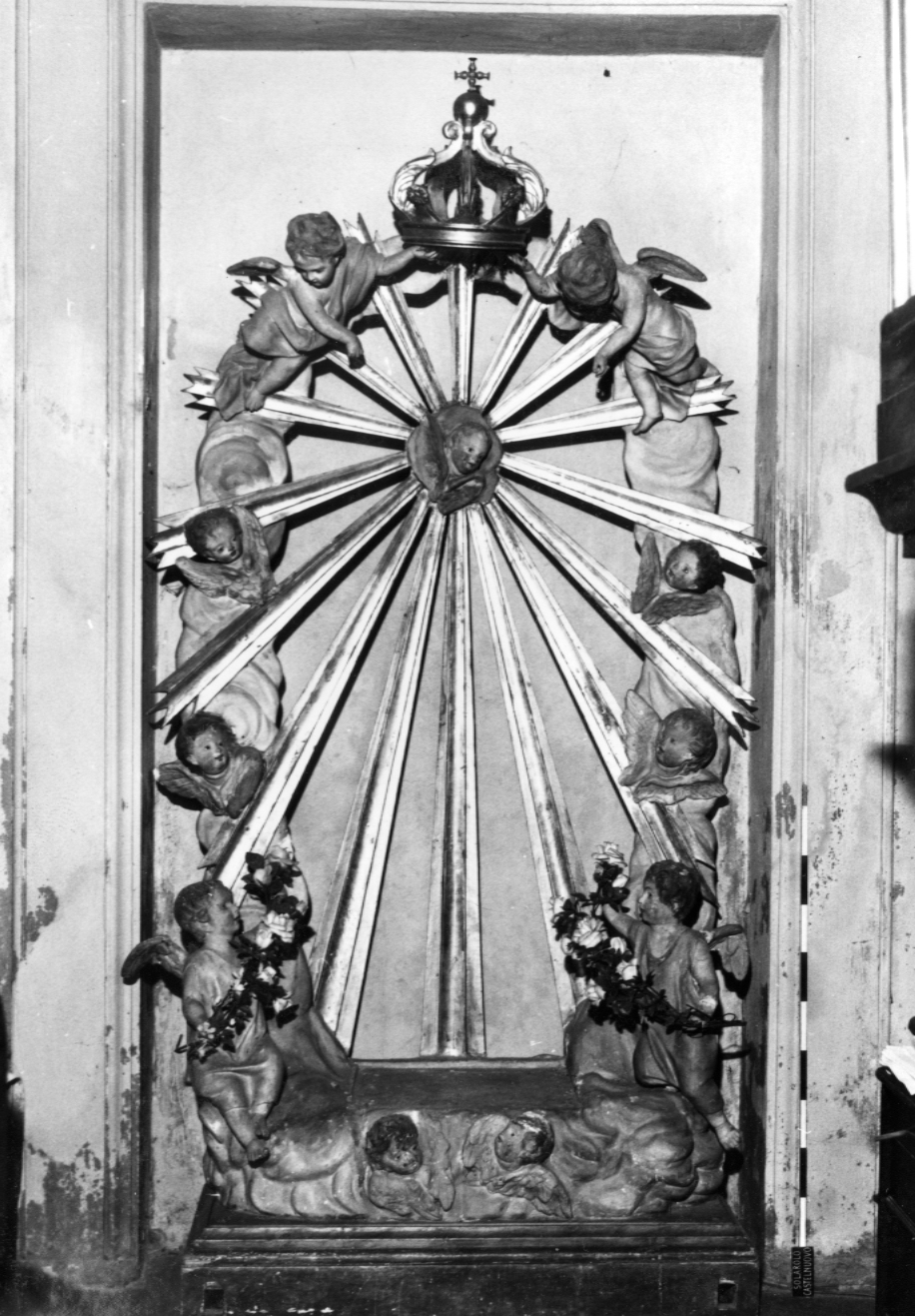 tronetto per esposizione eucaristica - produzione romagnola (sec. XIX)