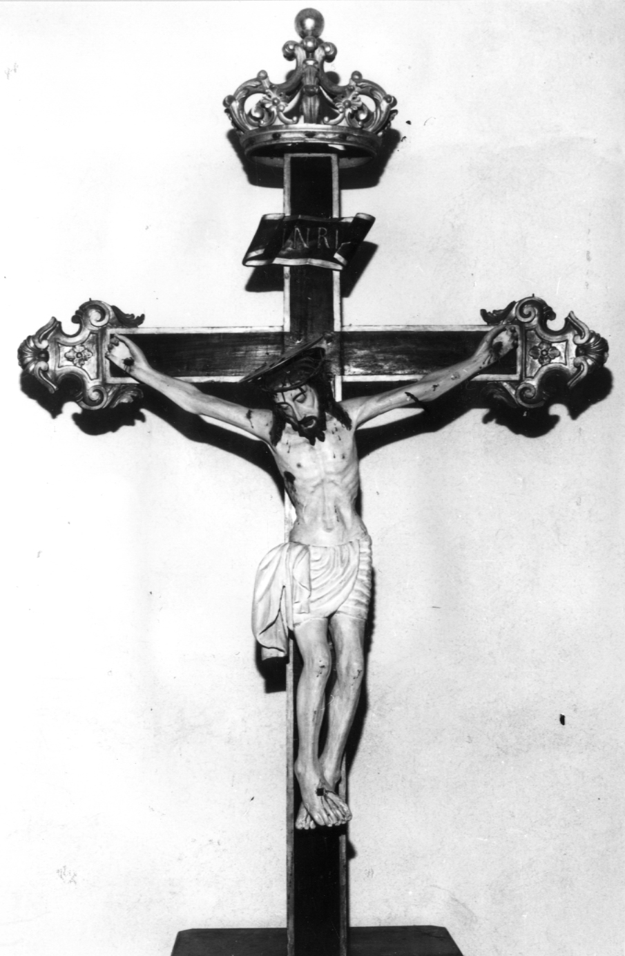Cristo crocifisso (scultura) - ambito emiliano (fine/inizio secc. XIV/ XV, sec. XVIII)