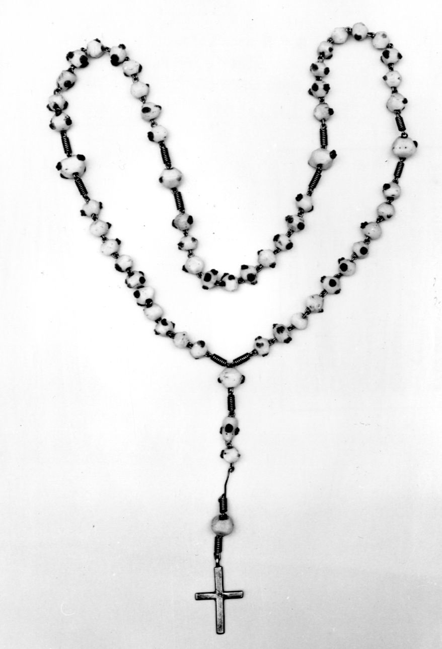corona del rosario - produzione muranese (sec. XIX)