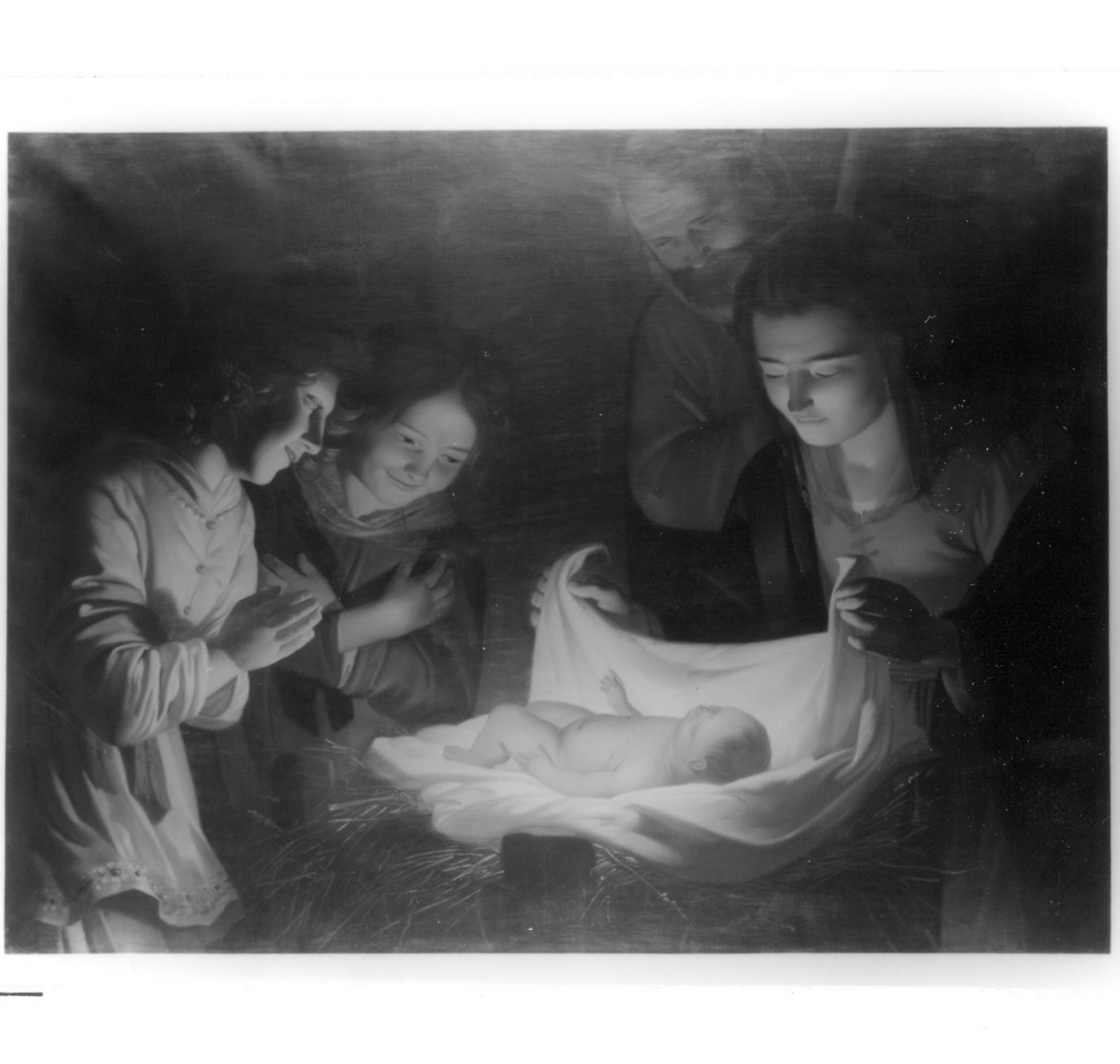 natività di Gesù (dipinto) di Malatesta Adeodato (sec. XIX)