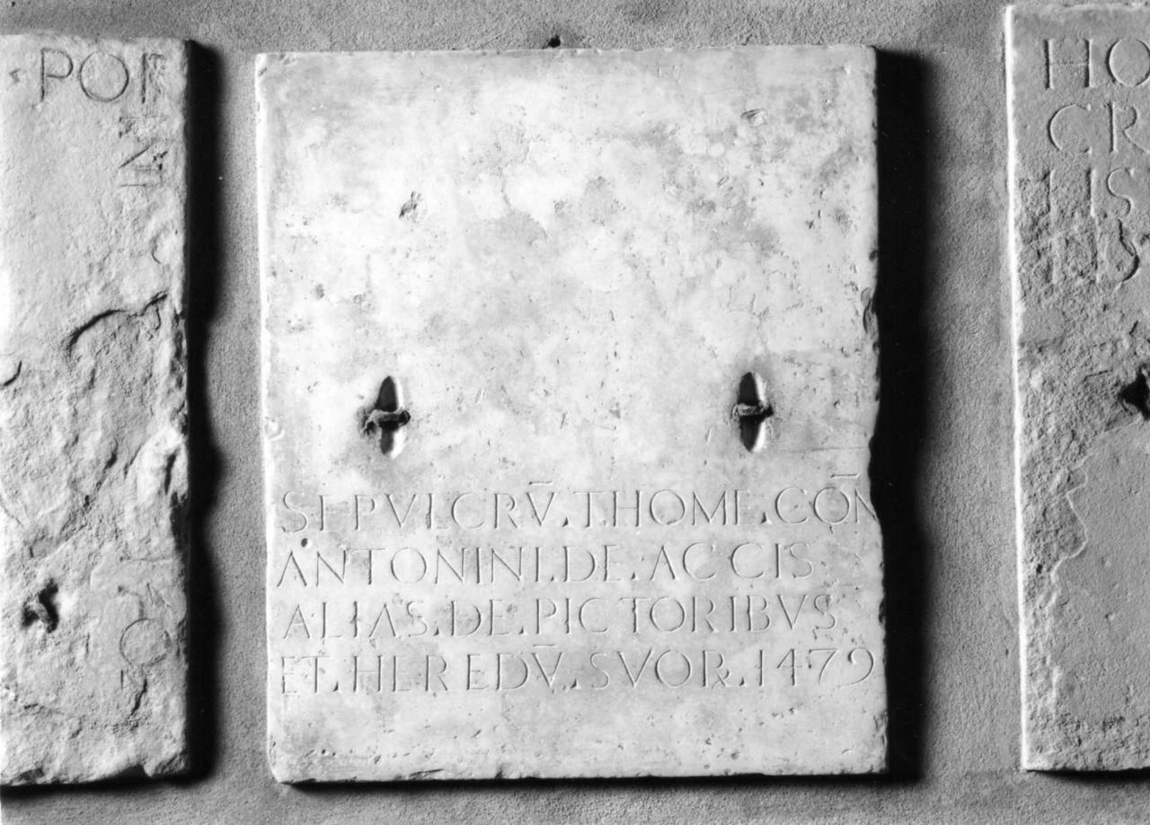 lapide tombale - bottega modenese (sec. XV)