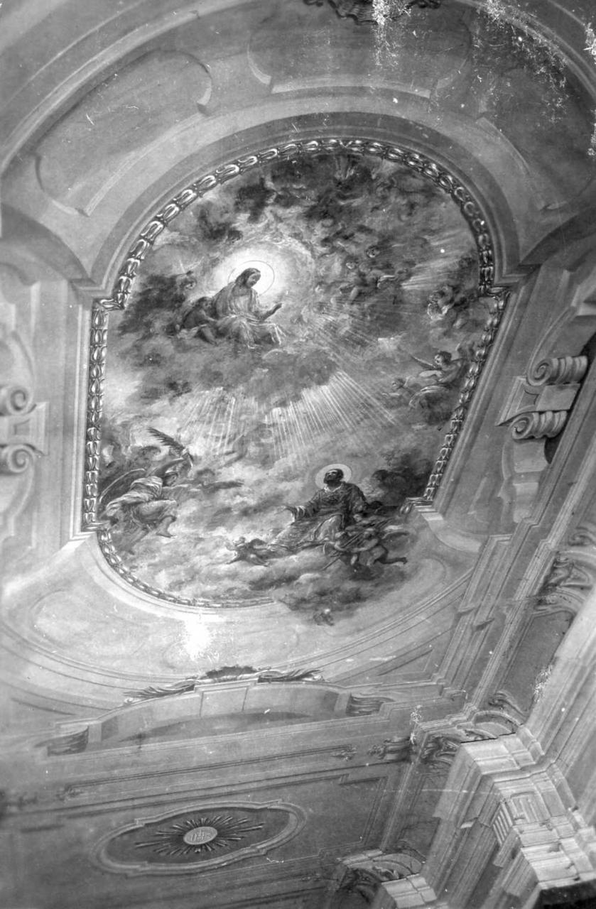 gloria di San Lorenzo (dipinto) di Mazzoni Giuseppe (metà sec. XX)