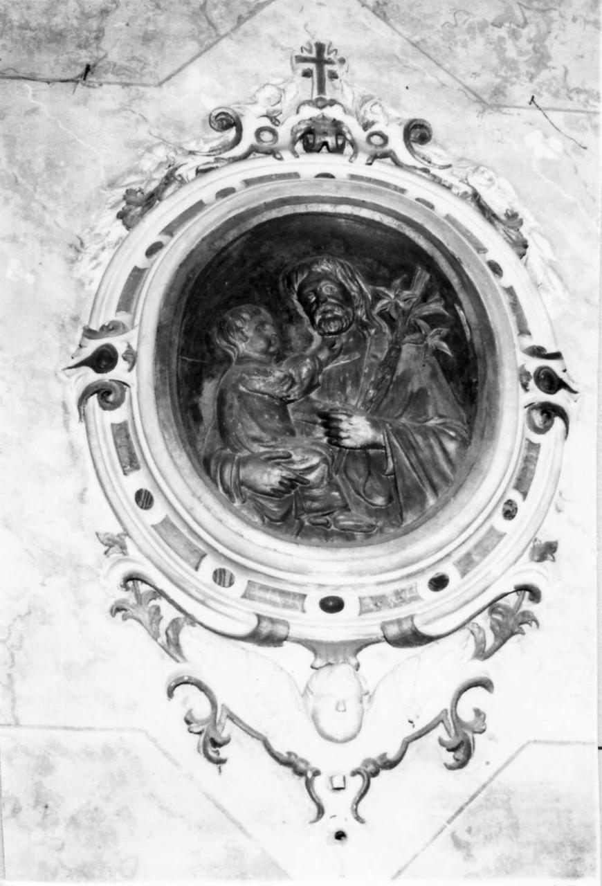 San Giuseppe e Gesù Bambino (scultura) di Diacci Stefano (attribuito) (seconda metà sec. XIX)