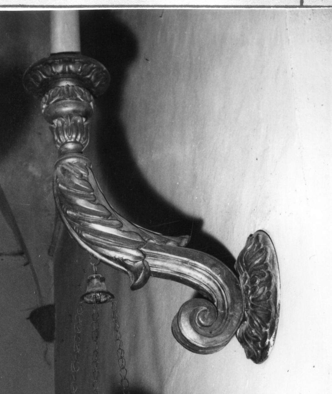 candeliere da parete, serie - bottega tosco-emiliana (fine sec. XVIII)