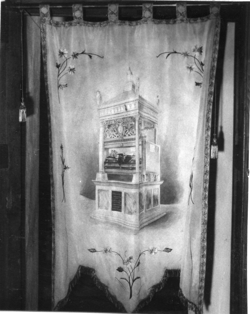 urna di San Pellegrino e San Bianco (stendardo) - manifattura toscana (sec. XX)