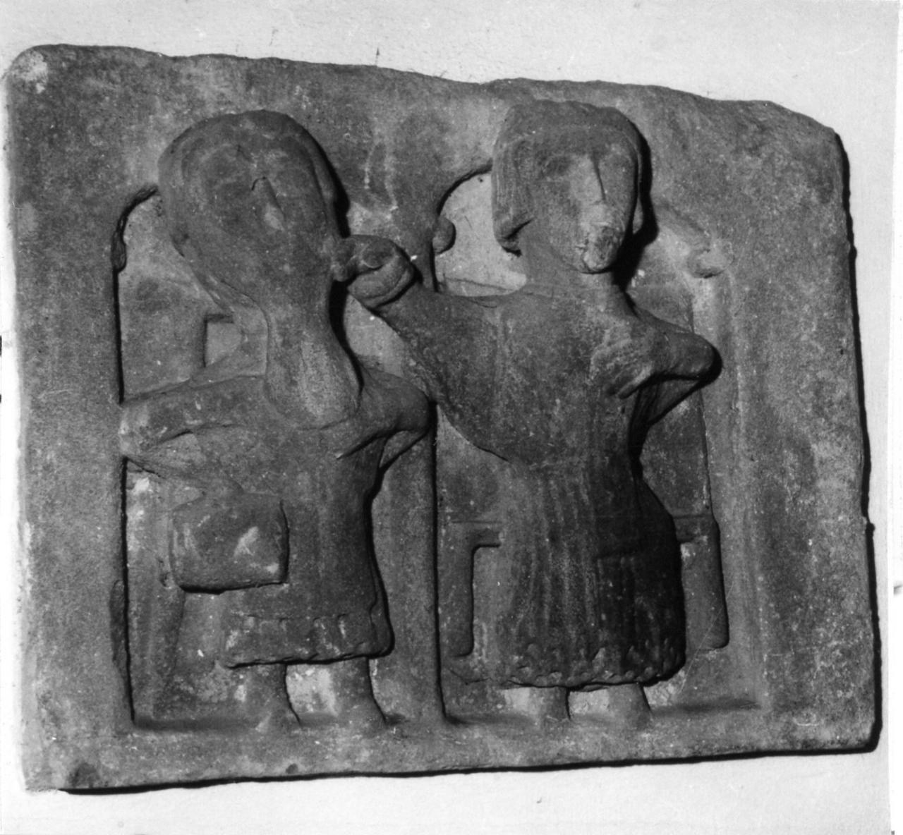 scena di benedizione (rilievo) - bottega tosco-emiliana (inizio sec. XII)