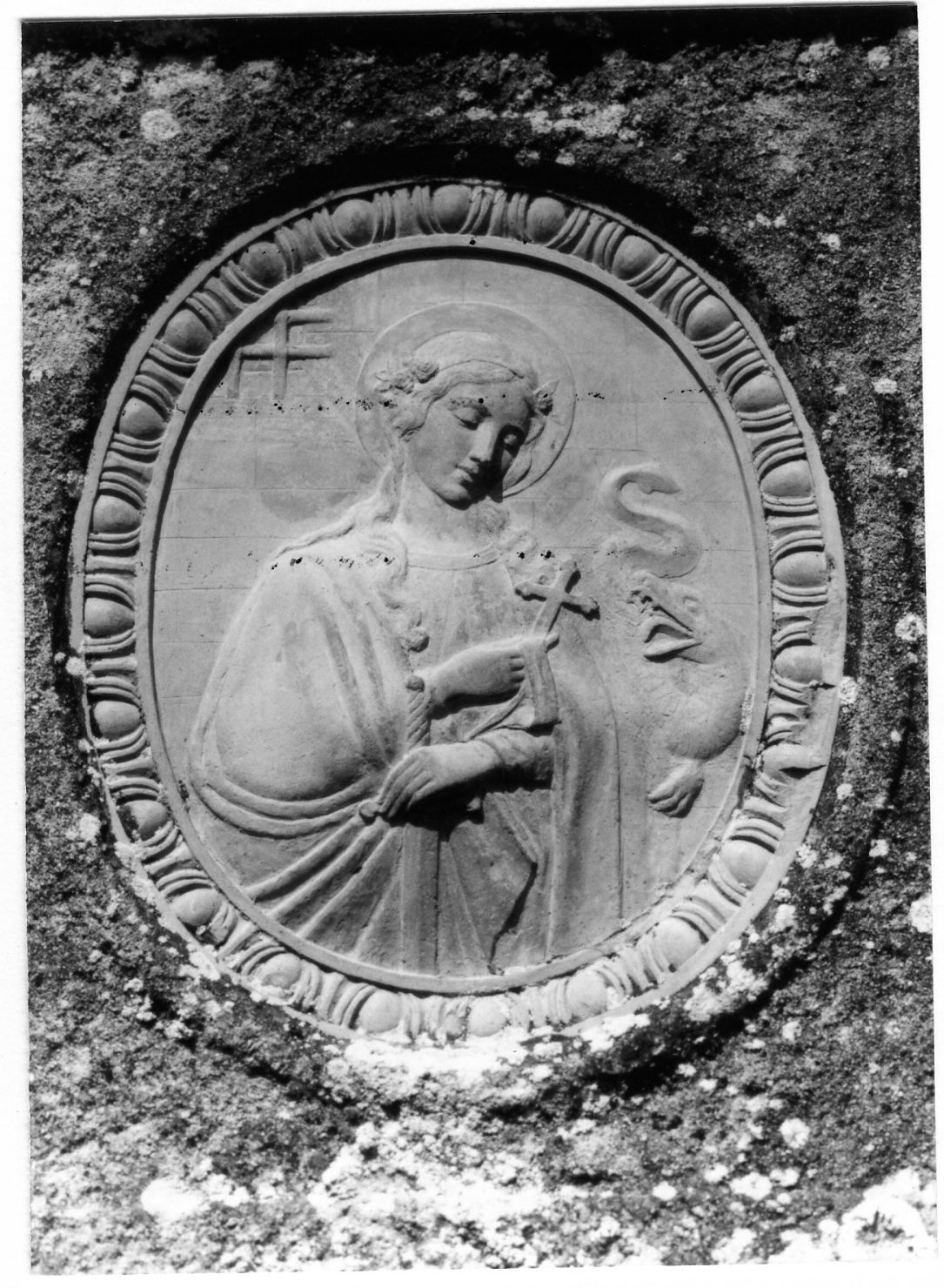 Santa Margherita d'Antiochia (targa devozionale) - bottega bolognese (metà sec. XIX)