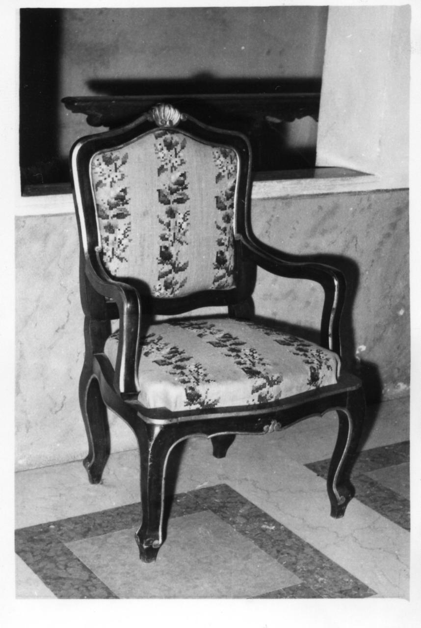 poltroncina, serie - bottega emiliana (seconda metà sec. XIX)
