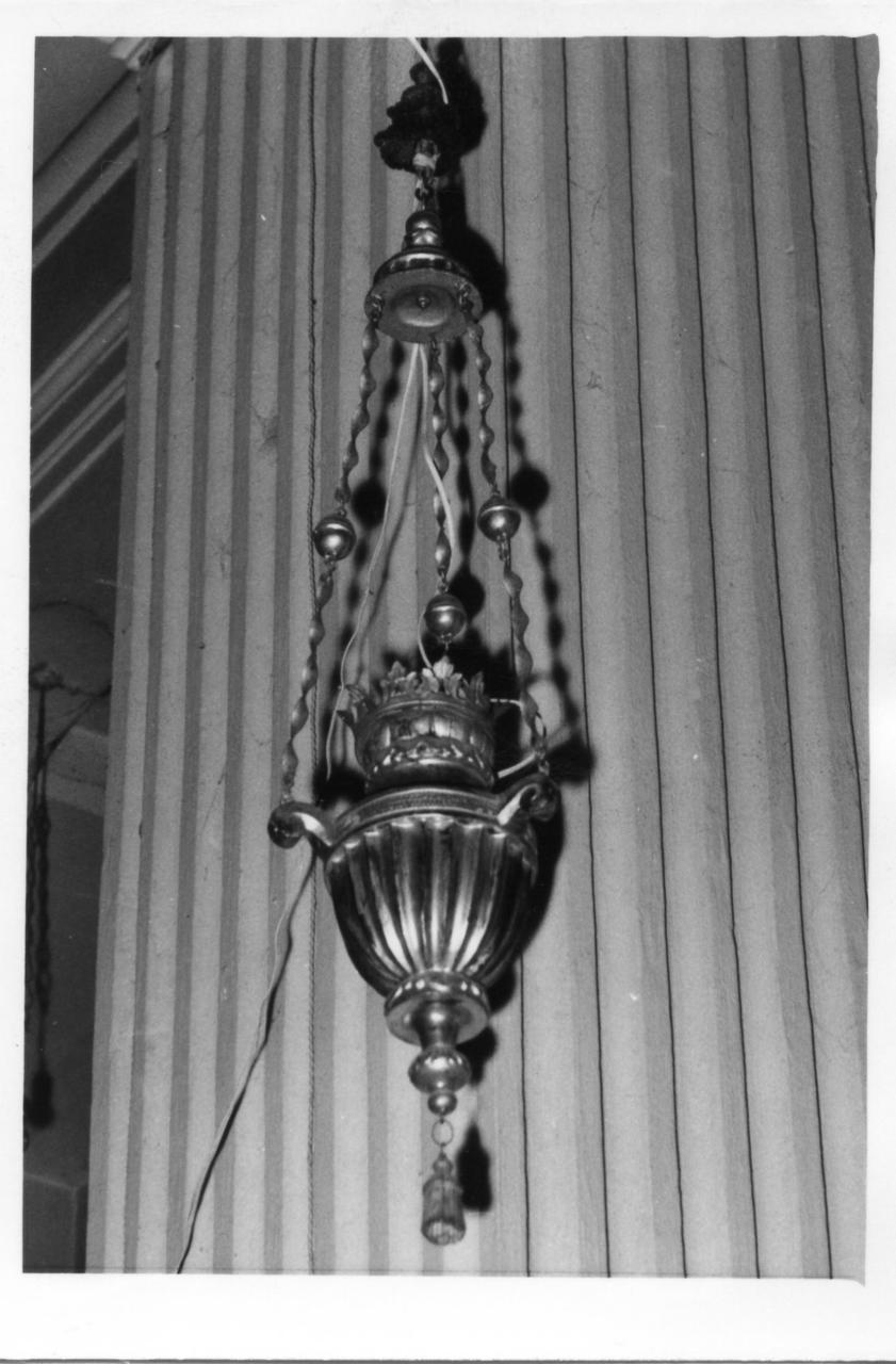 lampada pensile, serie - bottega modenese (prima metà sec. XIX)