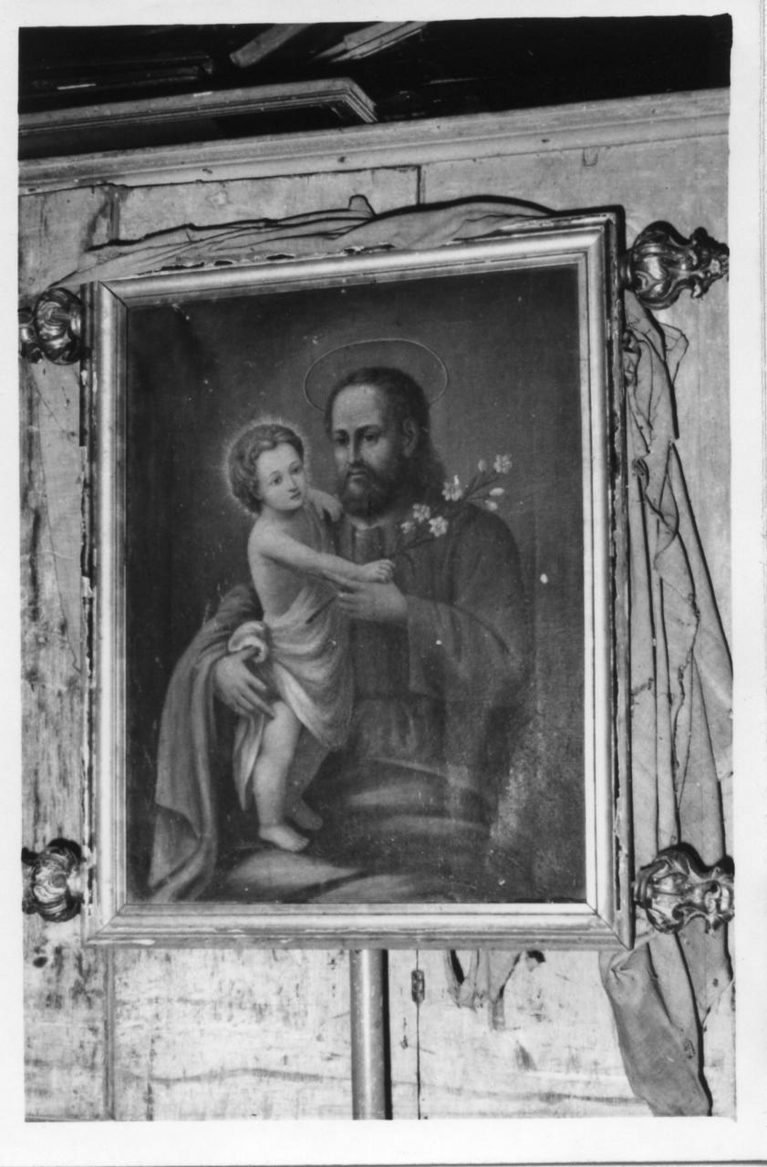 San Giuseppe e Gesù Bambino (dipinto) - ambito modenese (seconda metà sec. XIX)