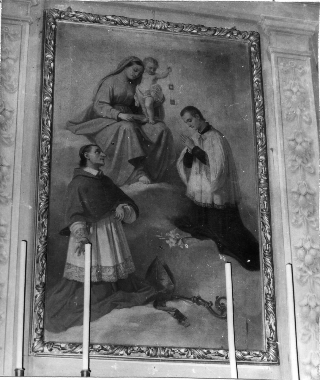 Madonna del Carmelo e santi (dipinto) di Garbieri Lorenzo (prima metà sec. XVII)