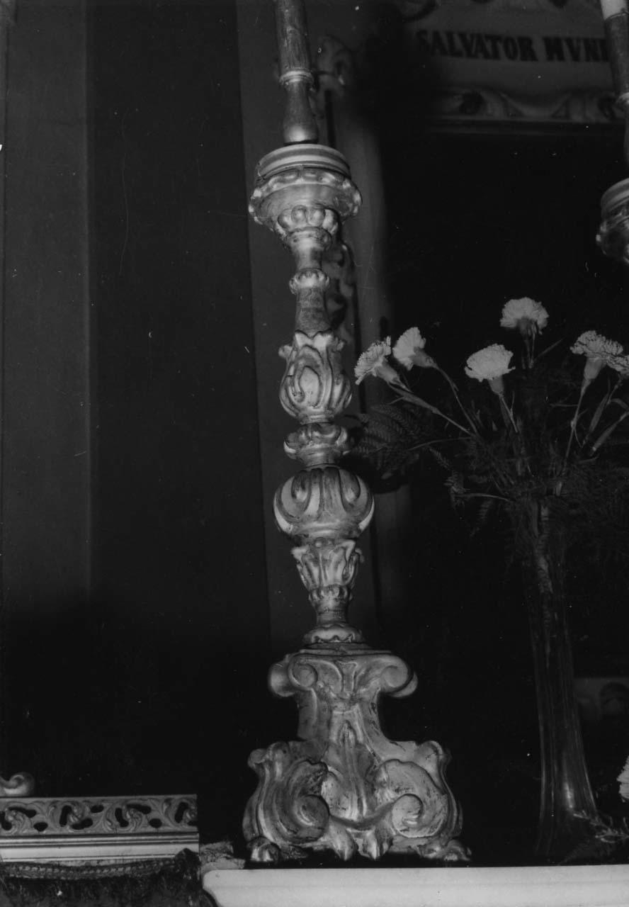 candeliere, serie - bottega emiliana (seconda metà sec. XVIII)