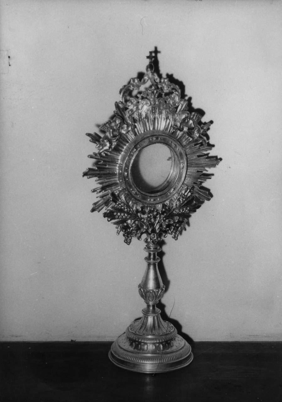 ostensorio - bottega italiana (metà sec. XIX)