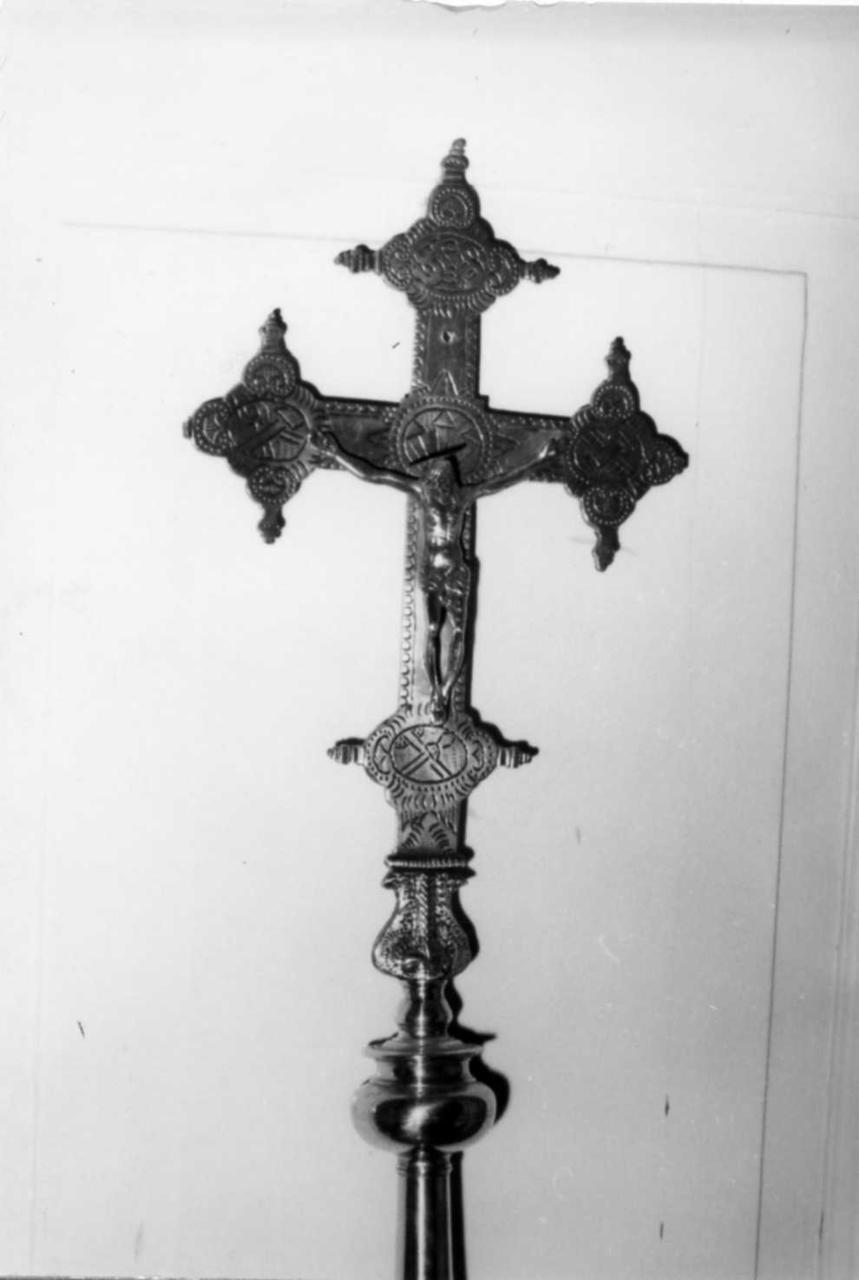 Cristo crocifisso (croce processionale) - bottega reggiana (inizio sec. XVII)
