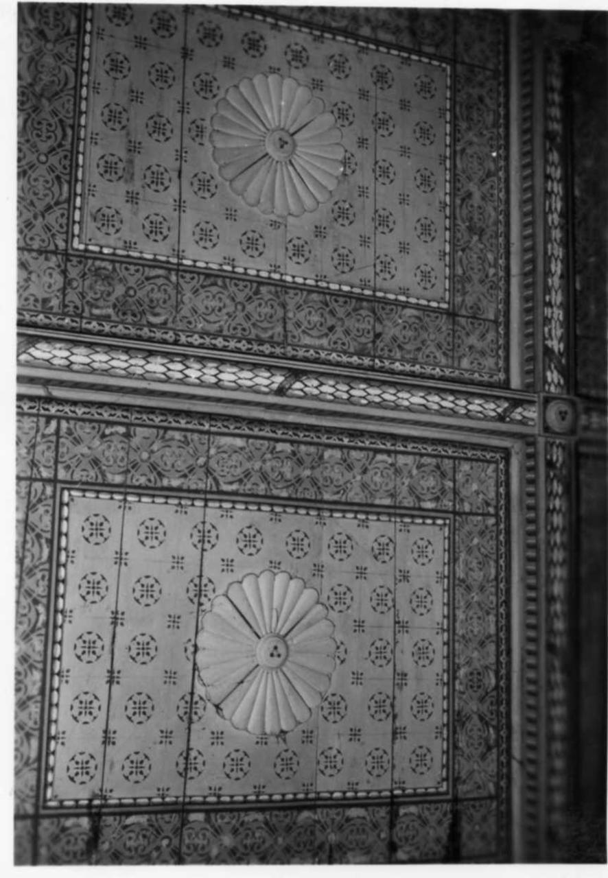 motivi decorativi geometrici (soffitto dipinto) - bottega modenese (prima metà sec. XIX)