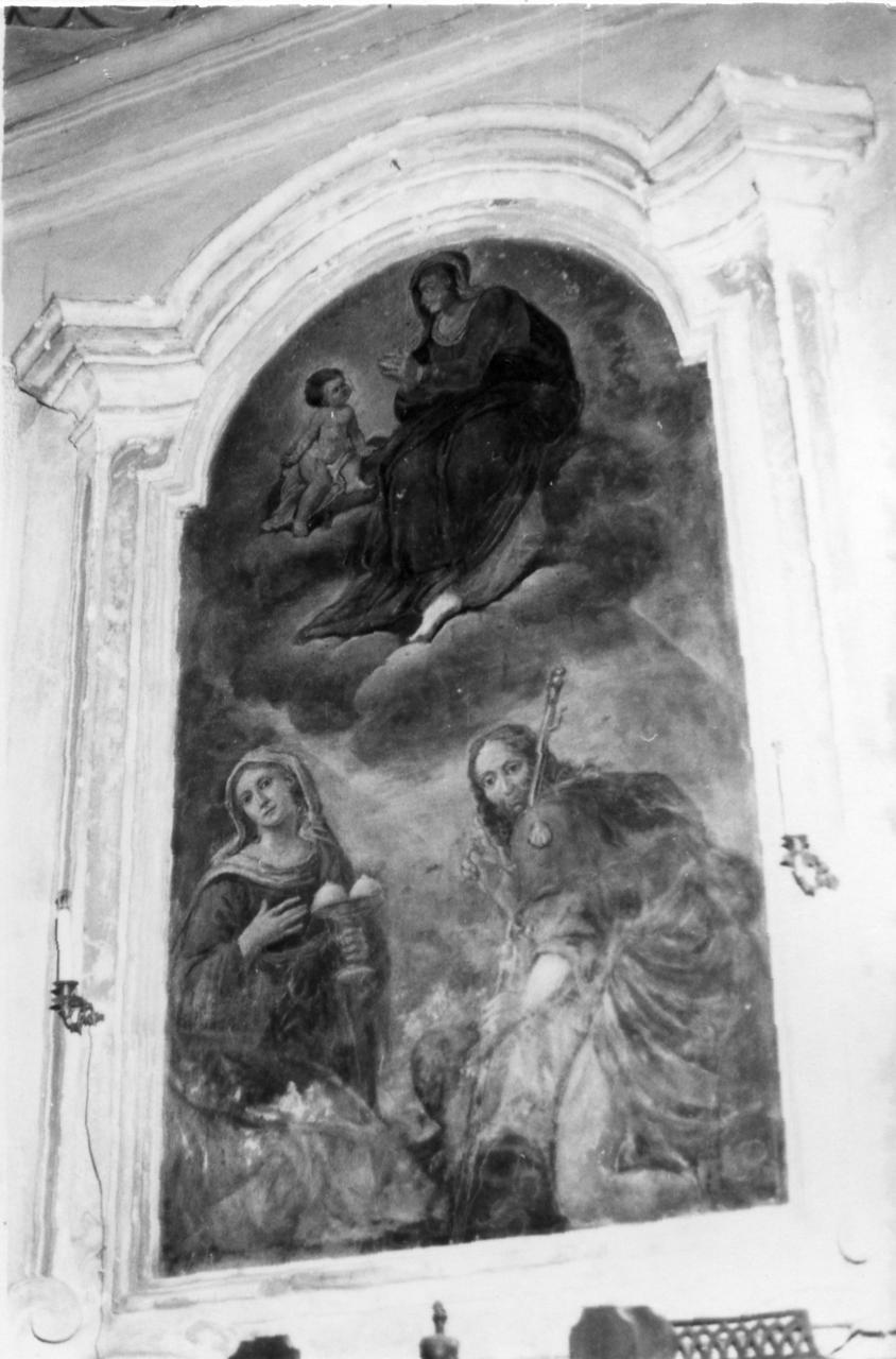 Madonna della Ghiara con Sant'Agata e San Rocco (dipinto) - ambito emiliano (sec. XVII)