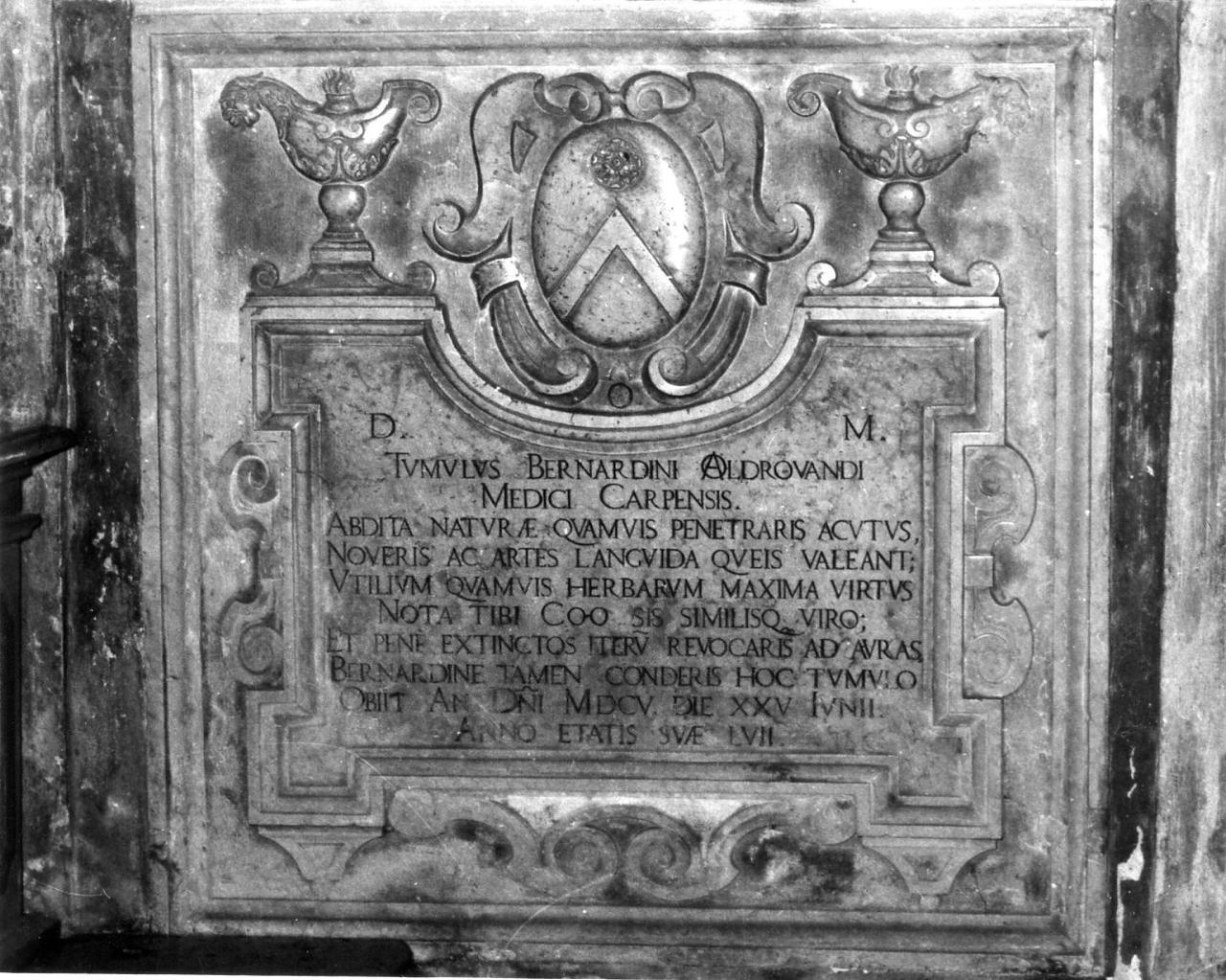 monumento funebre - a lastra - bottega carpigiana (inizio sec. XVII)