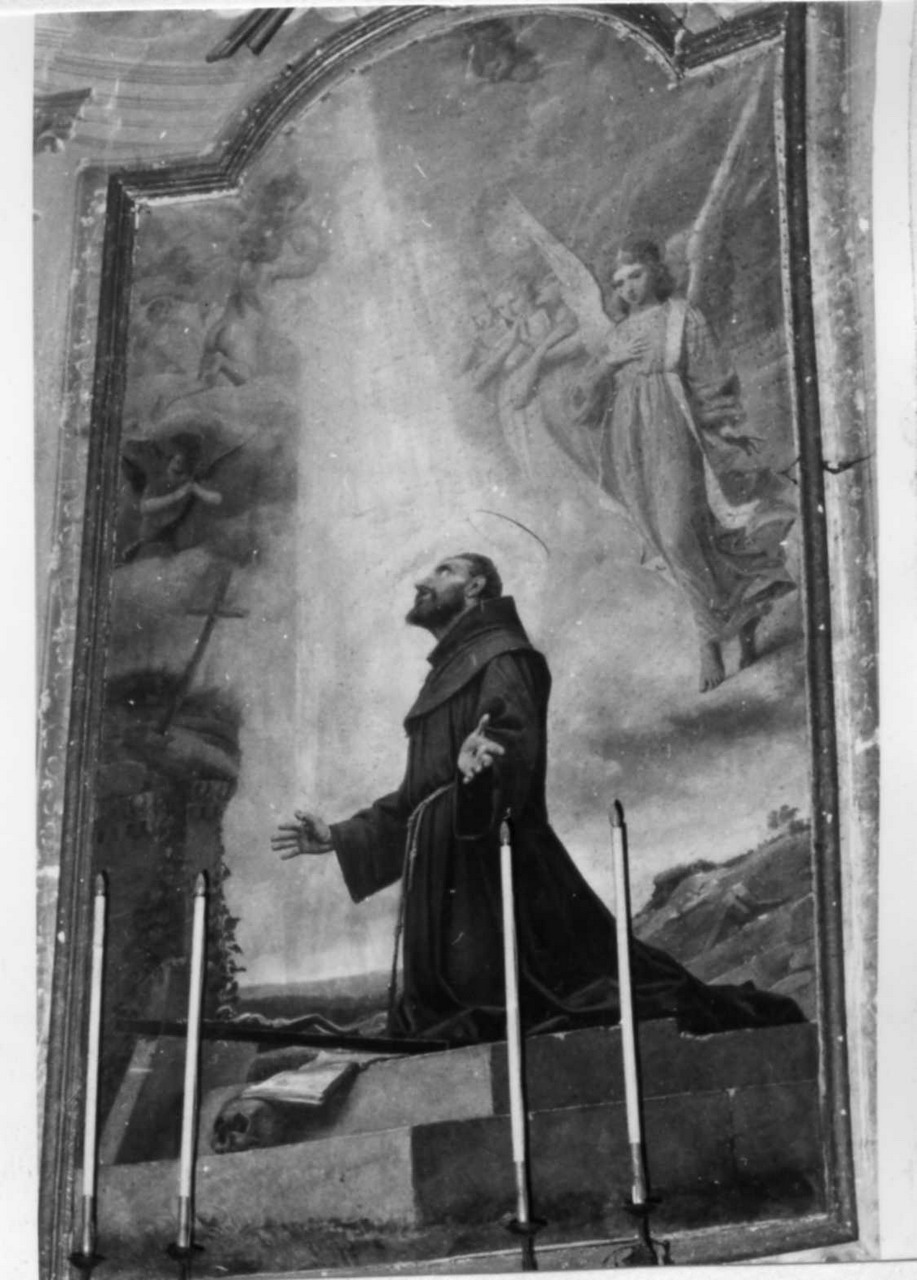 San Francesco d'Assisi riceve le stimmate (dipinto) di Lugli Albano (ultimo quarto sec. XIX)