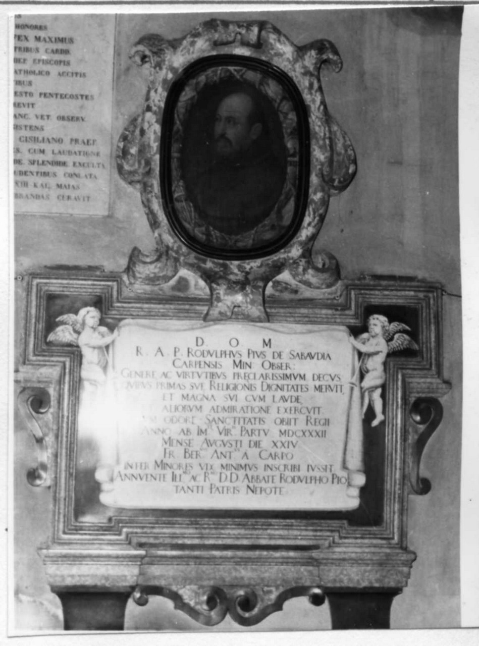 ritratto d'uomo (monumento funebre) di Griffoni Gasparo (seconda metà sec. XVII)