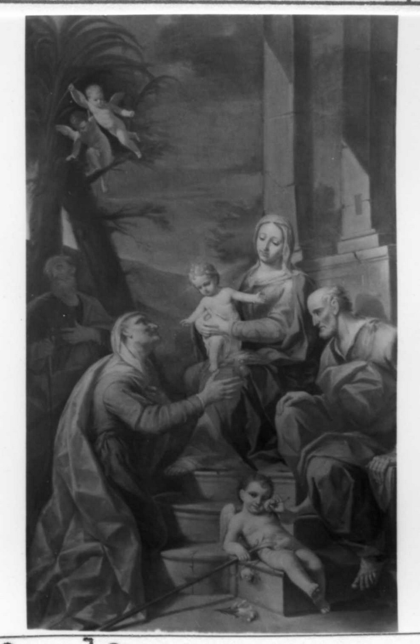 Sacra Famiglia con Sant'Anna (dipinto) di Rizzi Carlo (sec. XVIII)