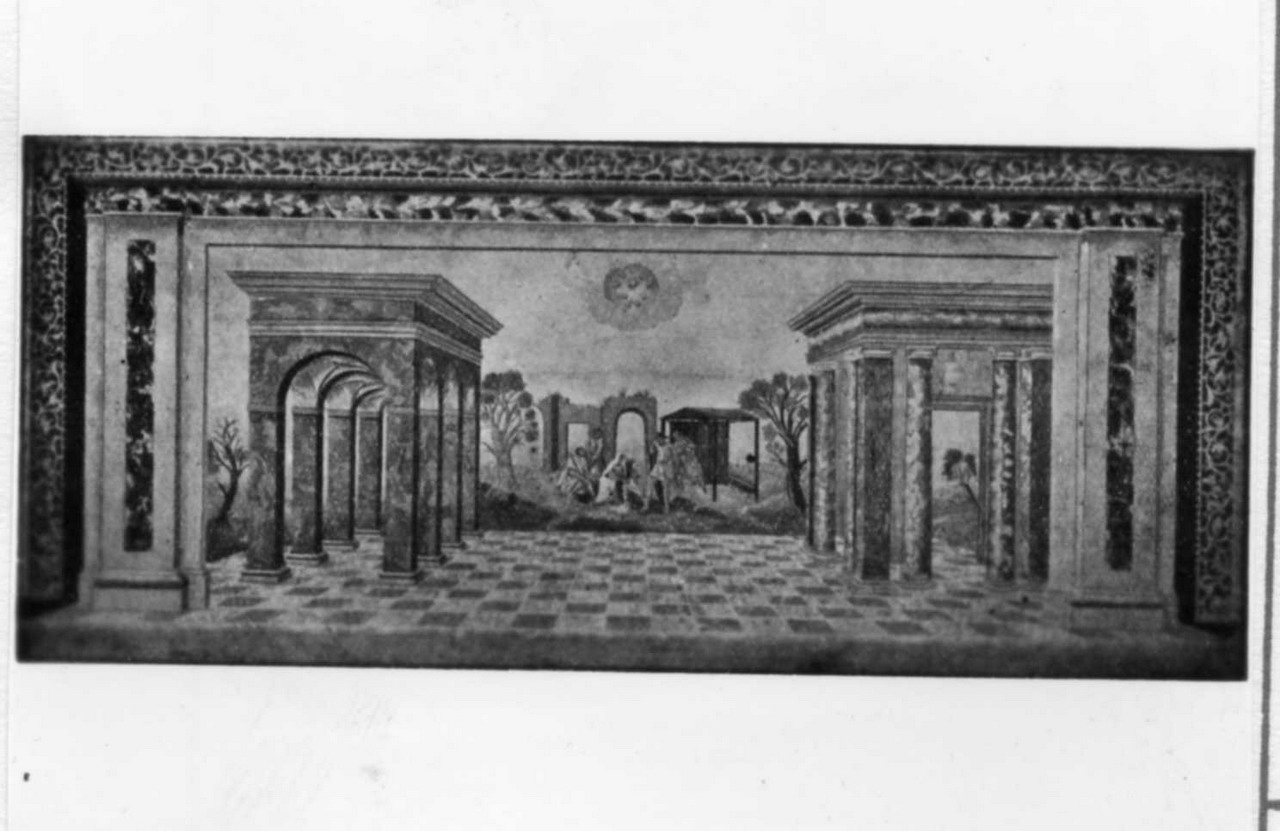 architettura illusionistica (paliotto - a pannello piano) di Massa Giovanni (prima metà sec. XVIII)