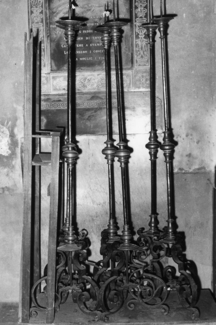 torciera, serie - bottega modenese (seconda metà sec. XVII)