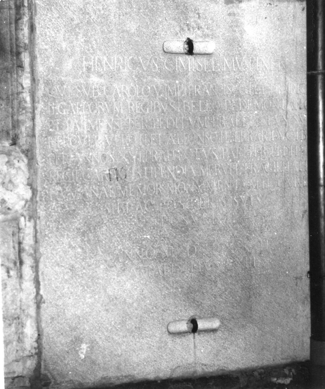 lapide tombale - bottega carpigiana (terzo quarto sec. XVI)