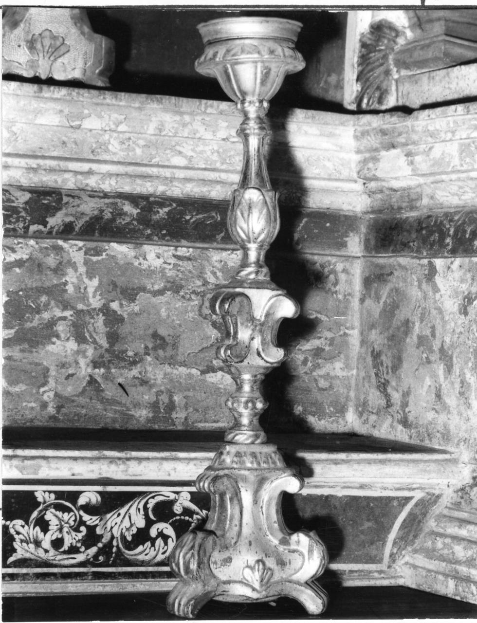 candeliere, serie - bottega carpigiana (metà sec. XVIII)