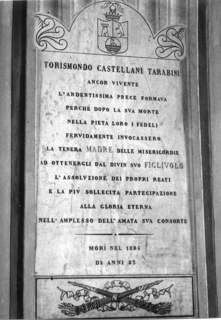 lapide tombale - bottega modenese (sec. XIX)