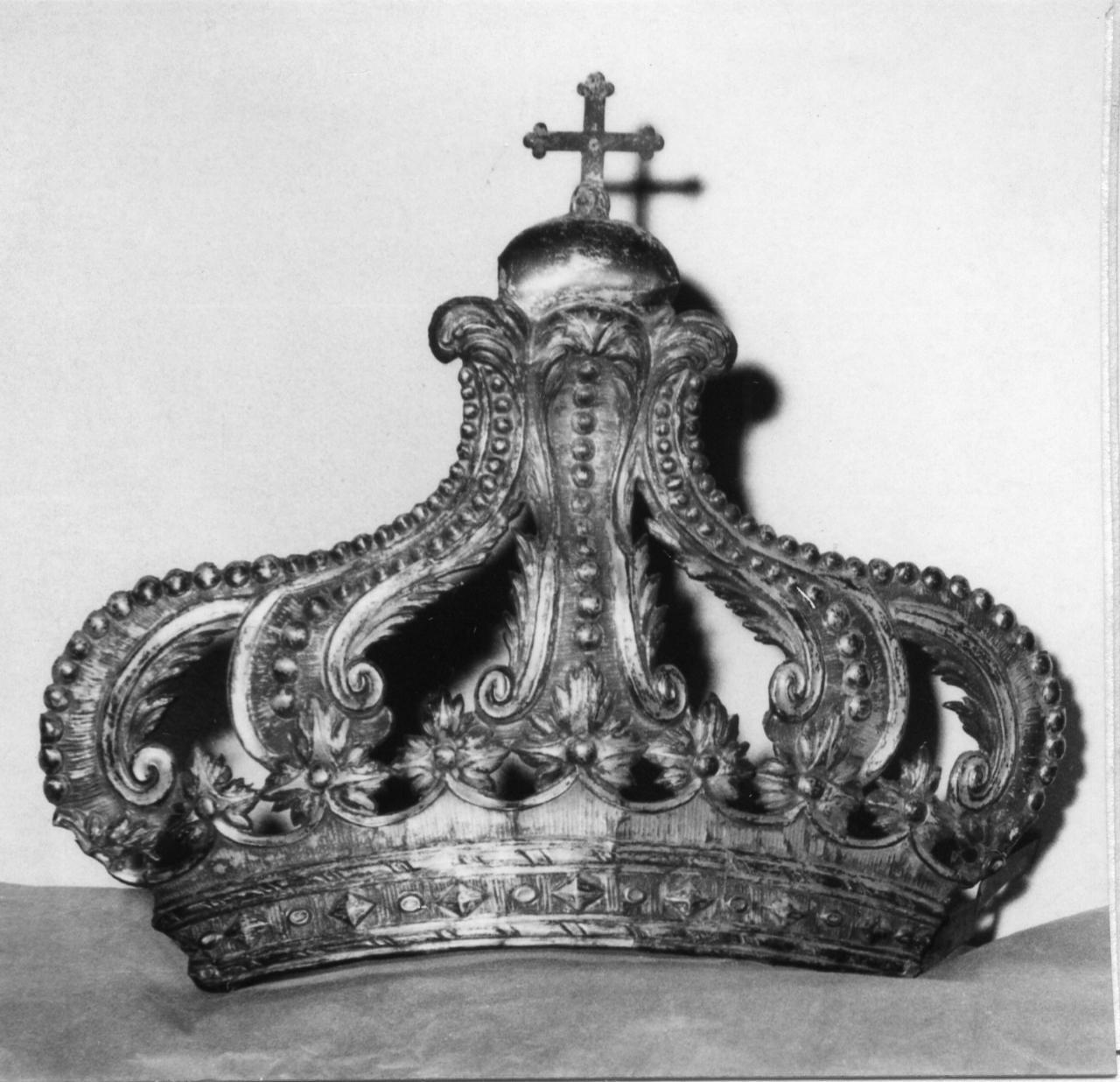 corona di immagine sacra - bottega emiliana (metà sec. XVIII)