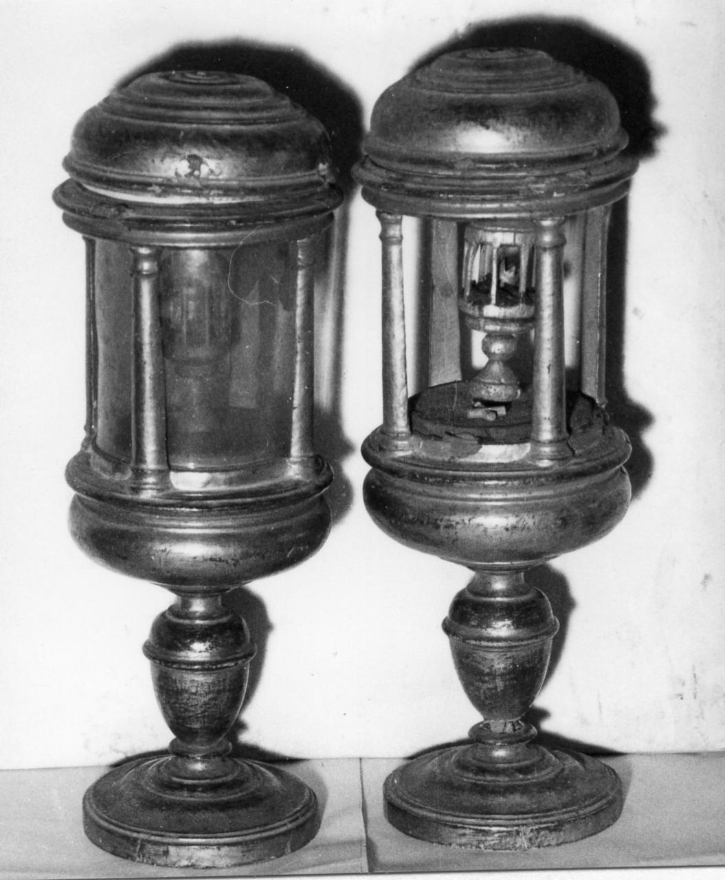 reliquiario architettonico - a torre, serie - bottega emiliana (prima metà sec. XVI)