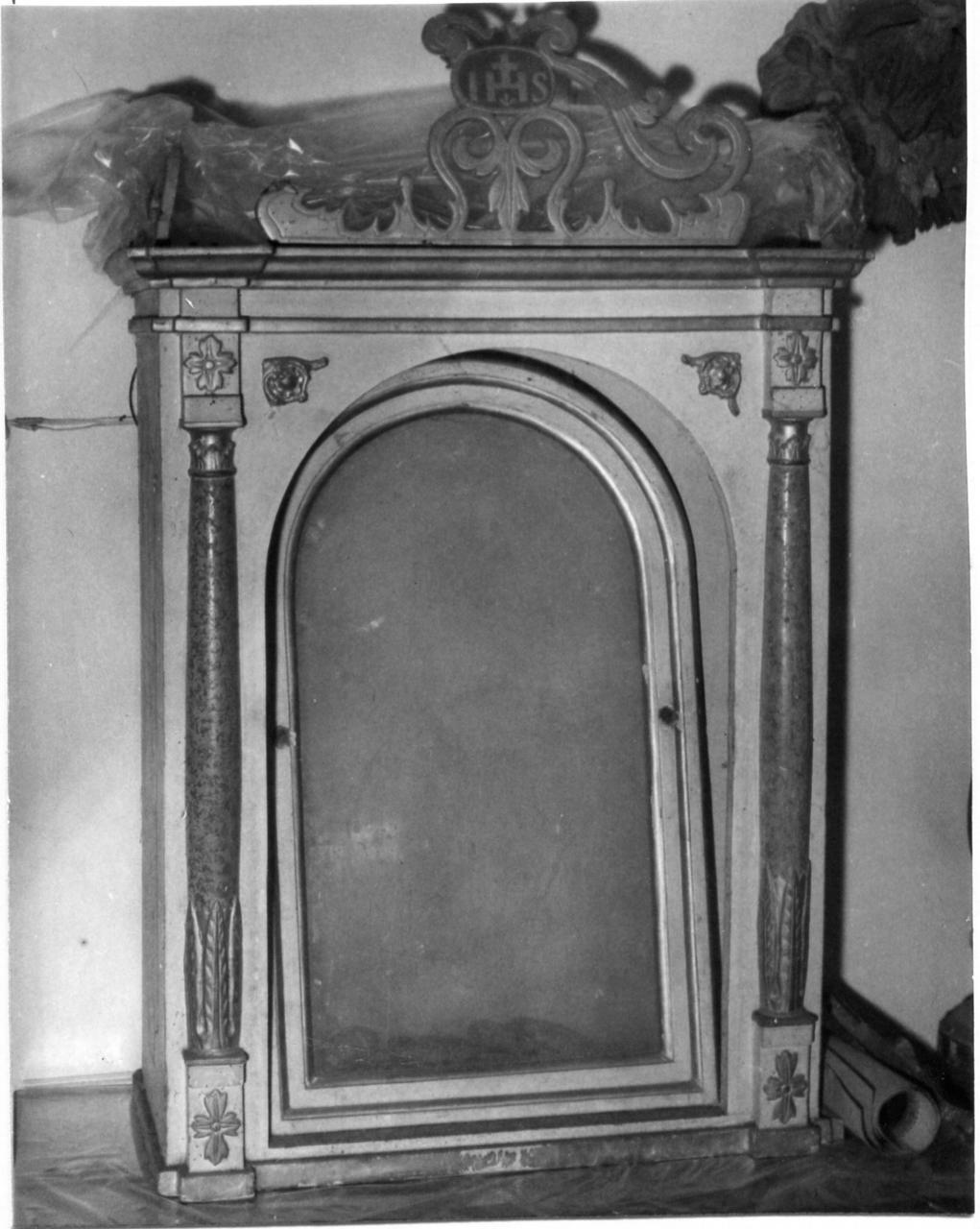 tabernacolo - a tempietto - bottega carpigiana (prima metà sec. XIX)