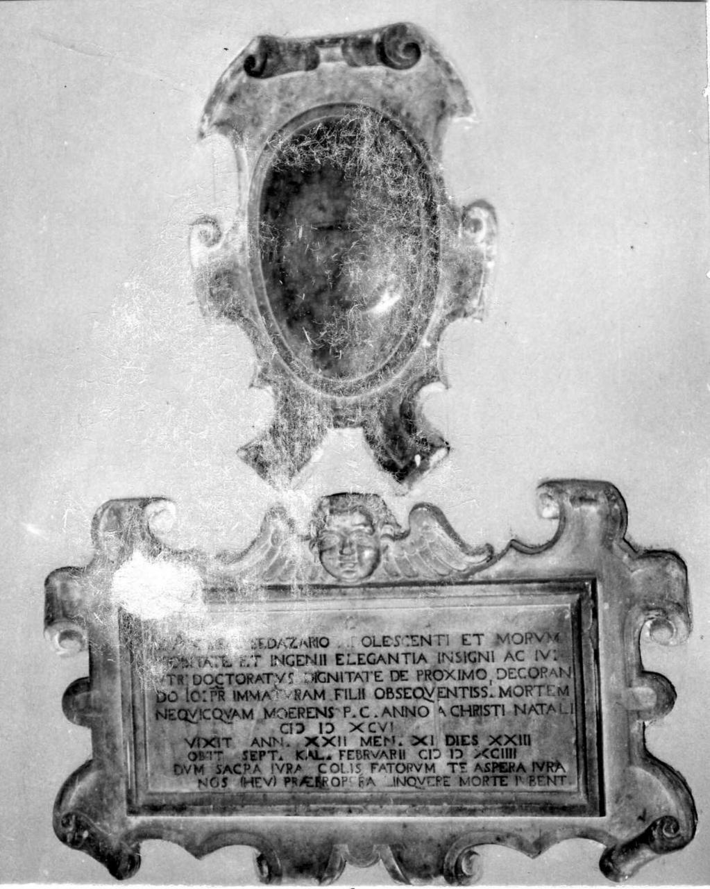 lapide tombale - bottega modenese (fine sec. XVI)