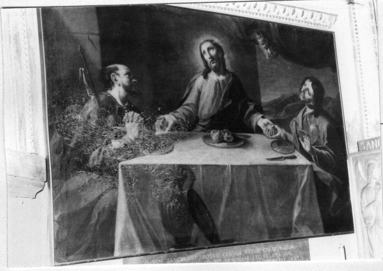 cena in Emmaus (dipinto) di Rizzi Carlo (sec. XVIII)