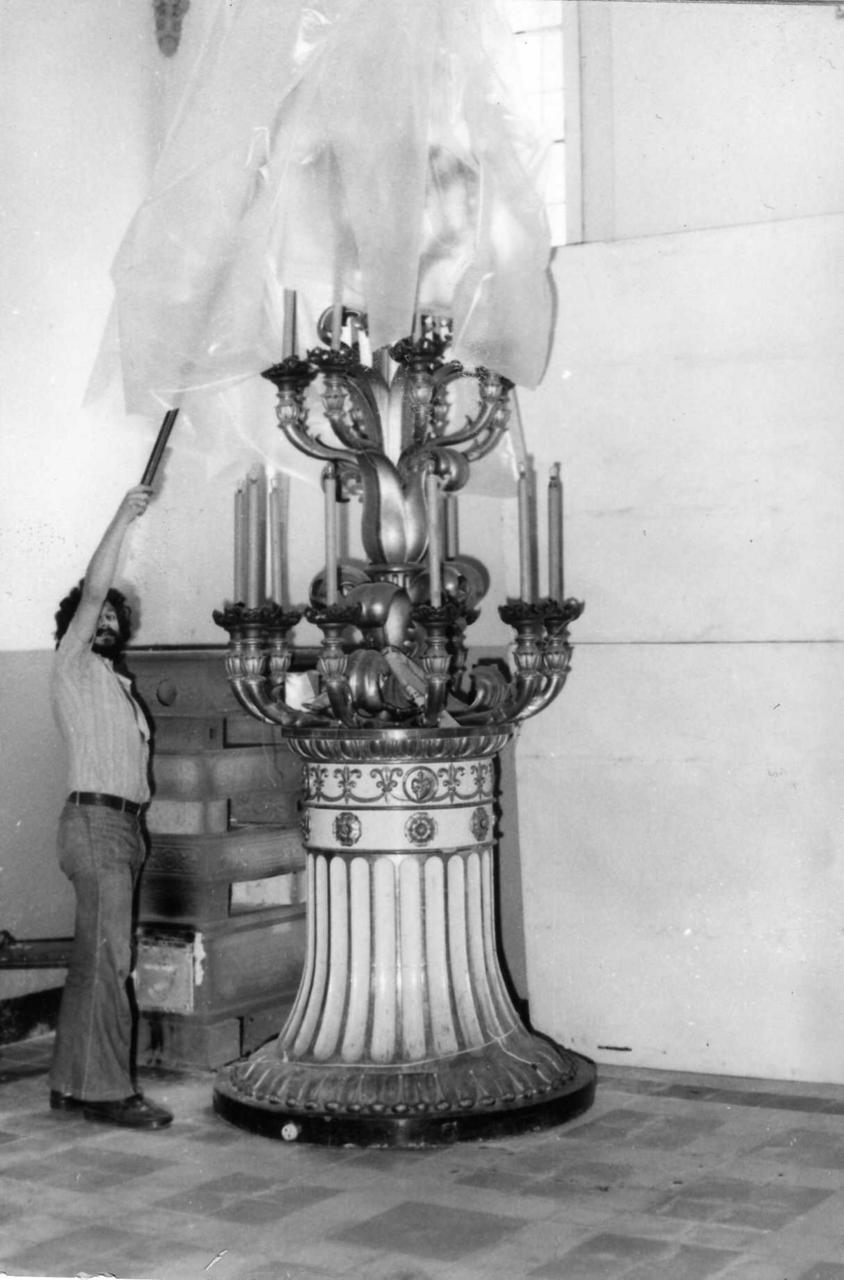 torciera - a bracci, serie - bottega modenese (sec. XIX)