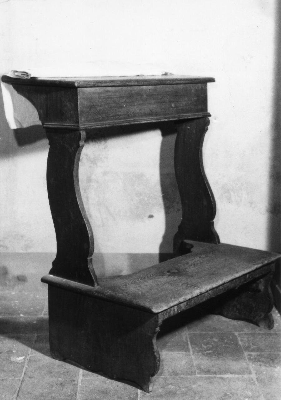 inginocchiatoio, serie - bottega modenese (metà sec. XIX)