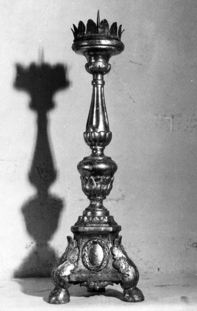 candeliere, serie - bottega modenese (prima metà sec. XIX)