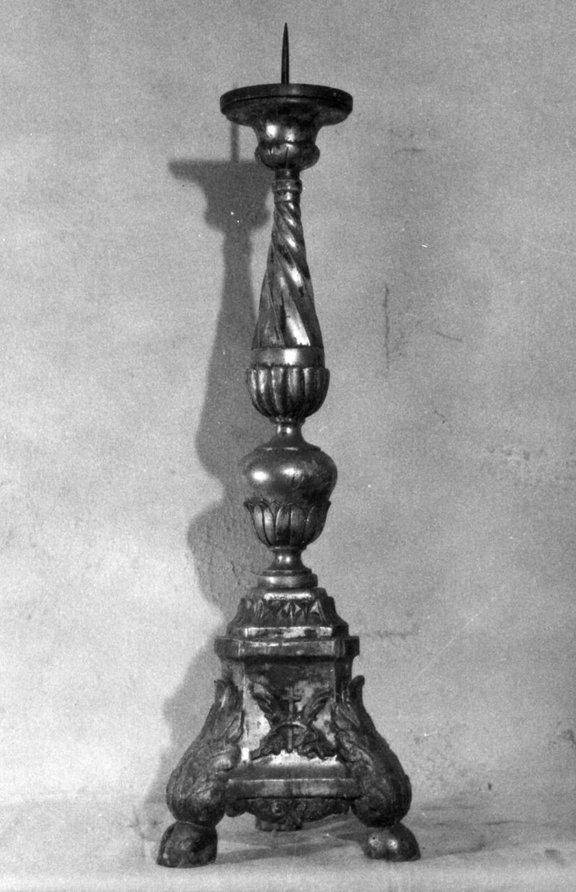 candeliere, serie - bottega modenese (prima metà sec. XIX)