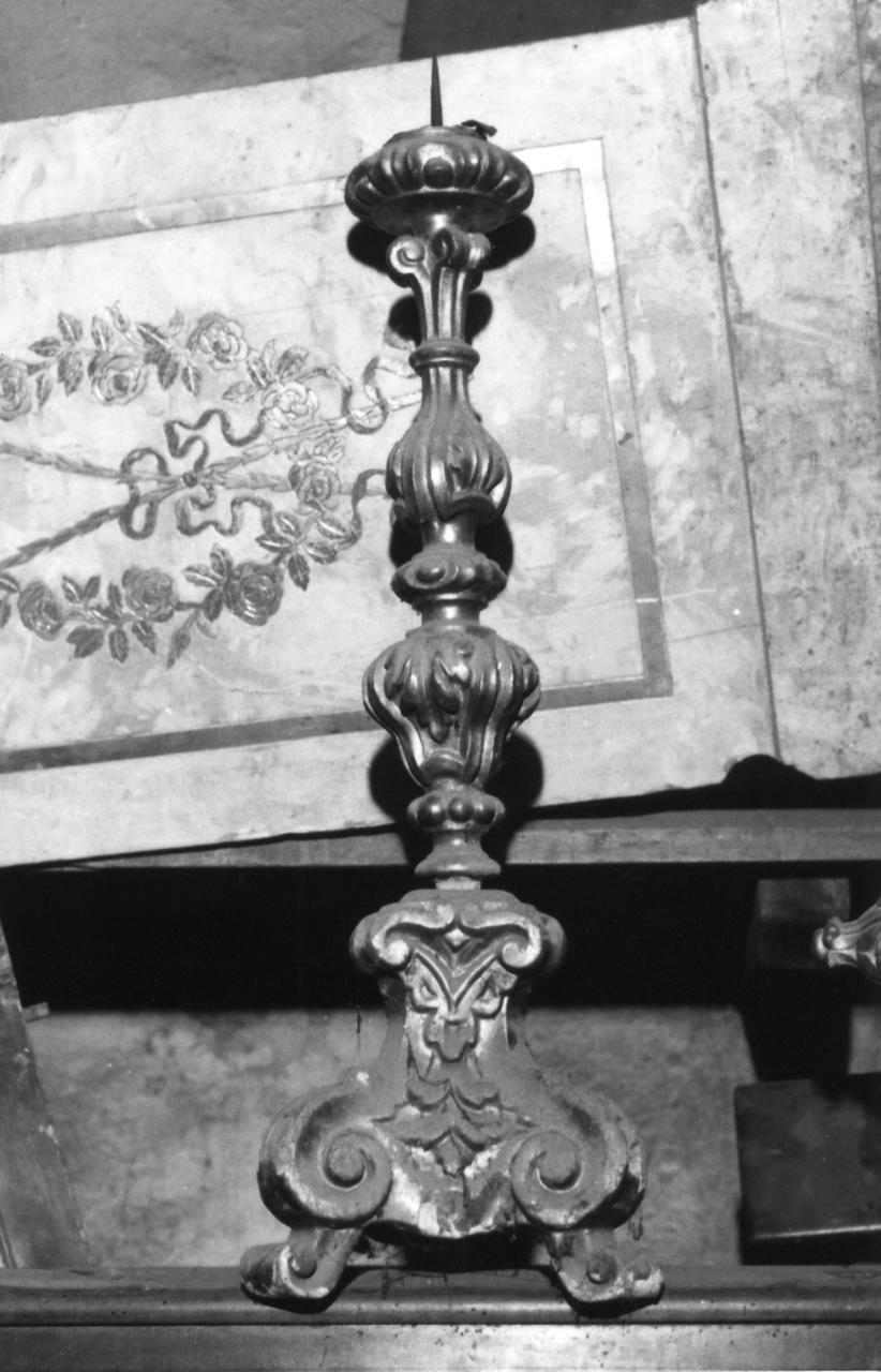 candeliere, serie - bottega emiliana (prima metà sec. XVIII)