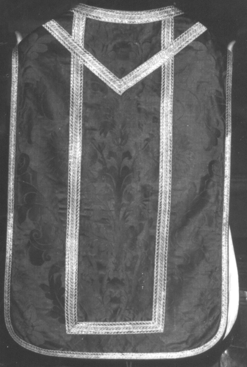 paramento liturgico - manifattura italiana (seconda metà sec. XIX)