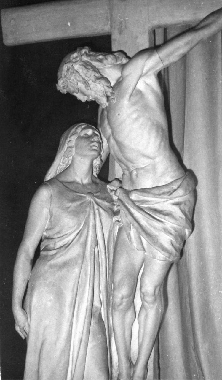 Cristo crocifisso e Madonna Addolorata (scultura) di Barbieri Anacleto (inizio sec. XX)