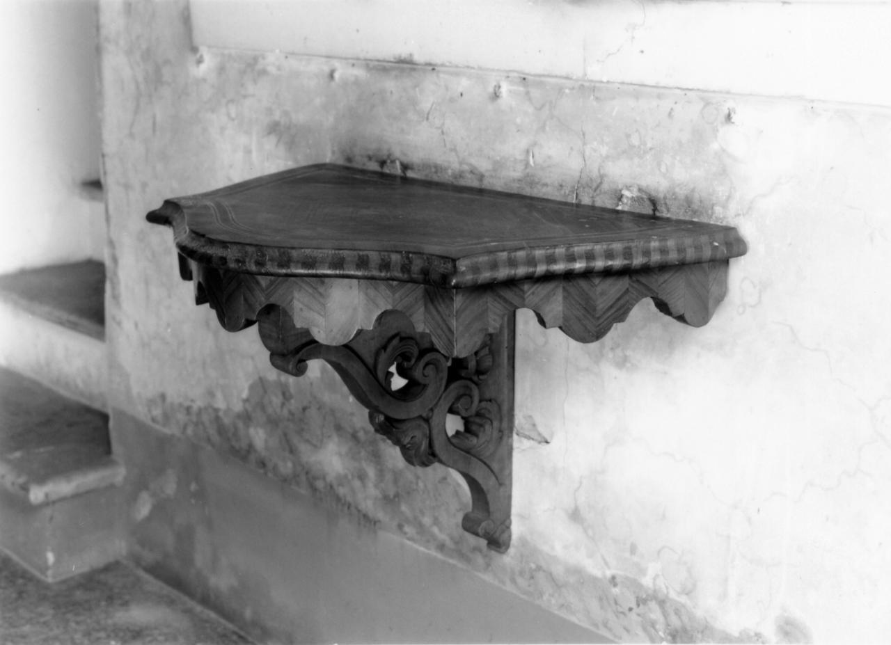 mensola, serie - bottega emiliana (fine/ inizio secc. XVIII/ XIX)