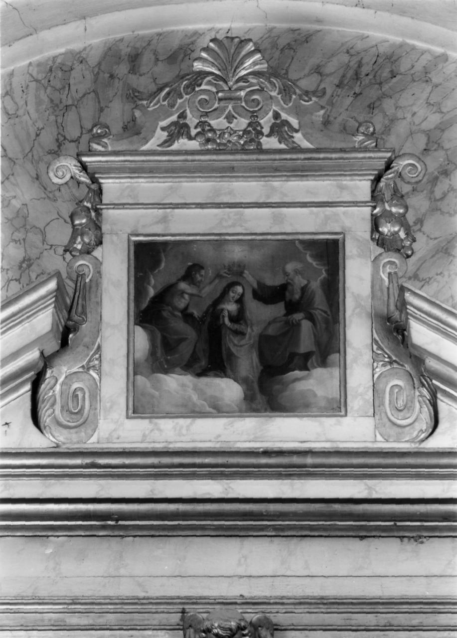 incoronazione di Maria Vergine (dipinto) di Dell'Abate Ercole (fine/ inizio secc. XVI/ XVII)