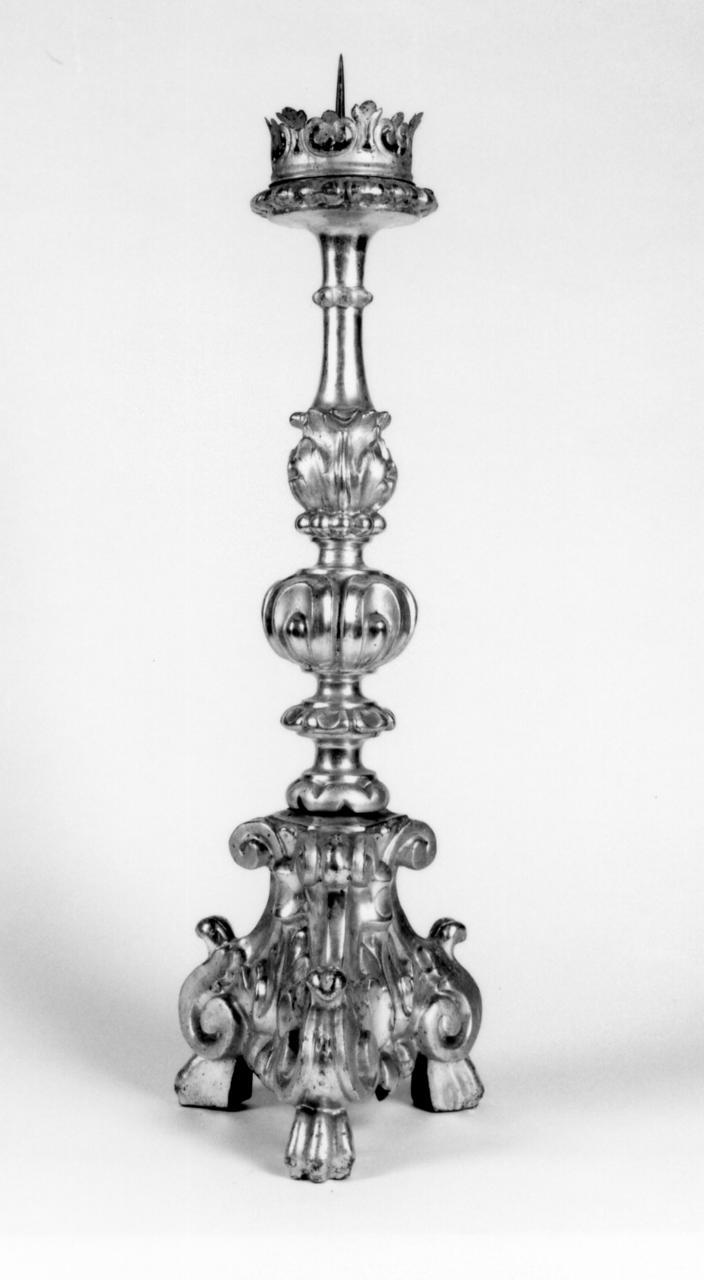 candeliere, serie - bottega emiliana (metà sec. XVIII)