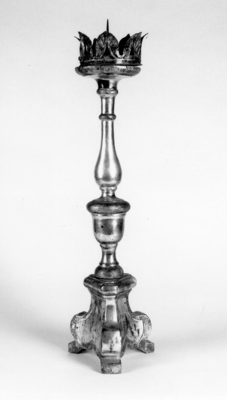 candeliere, serie - bottega emiliana (fine/ inizio secc. XVIII/ XIX)