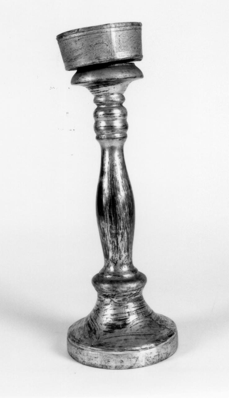 candeliere, serie - bottega modenese (seconda metà sec. XIX)