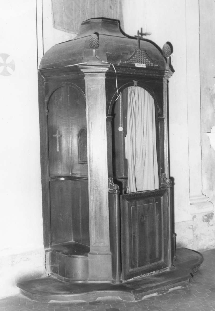 confessionale, serie - produzione emiliana (prima metà sec. XIX)