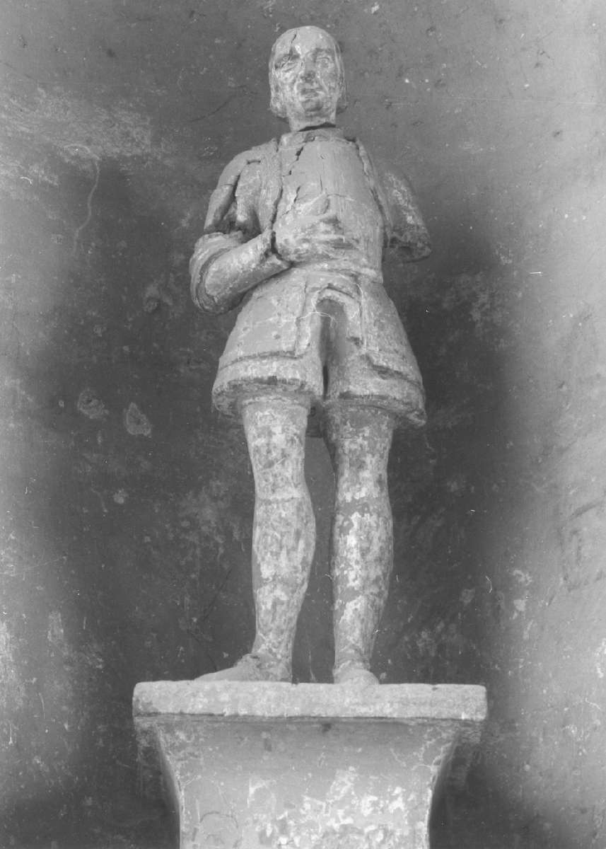 figura maschile di guerriero (scultura) - manifattura modenese (metà sec. XVII)