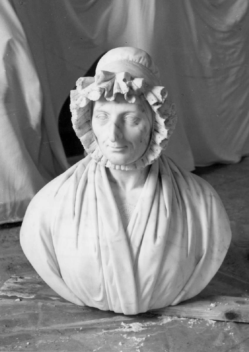 busto femminile (scultura) - manifattura emiliana (secondo quarto sec. XIX)